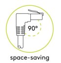 Goobay | CAT 6 | Kabel krosowy | Skrętka nieekranowana (UTP) | Męski | RJ-45 | Męski | RJ-45 | Czarny | 1 m