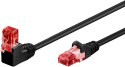 Goobay | CAT 6 | Patch cable | Unshielded twisted pair (UTP) | Male | RJ-45 | Male | RJ-45 | Black | 0.5 m