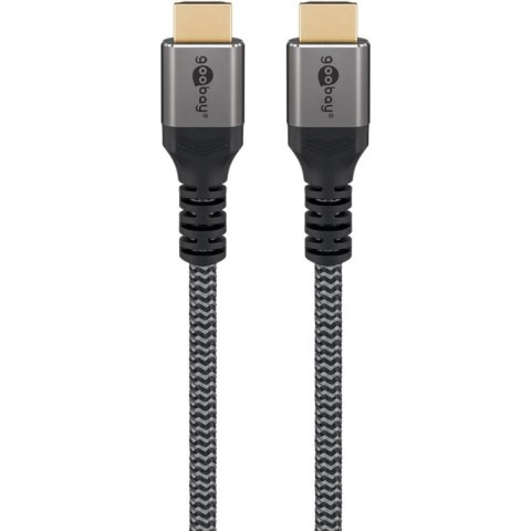 Goobay Szybki kabel HDMI z Ethernetem | Czarny | HDMI do HDMI | 1 m