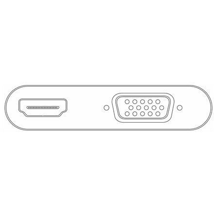 Goobay | USB-C Multiport Adapter HDMI+VGA | 52430