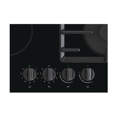Gorenje | GCE691BSC | Hob | Gas on glass + vitroceramic | Number of burners/cooking zones 4 | Rotary knobs | Black