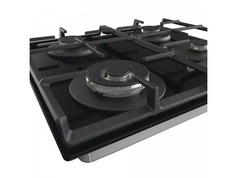 Gorenje | GTW641EB | Hob | Gas on glass | Number of burners/cooking zones 4 | Rotary knobs | Black
