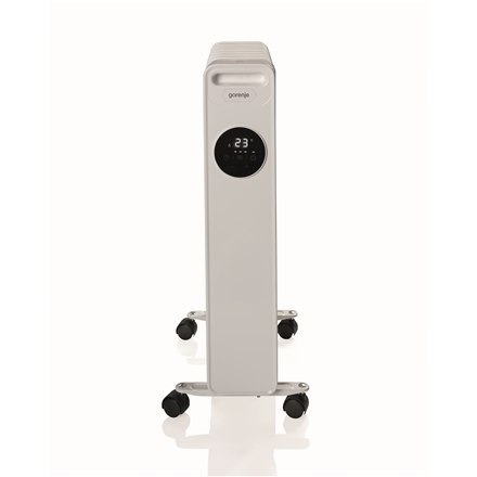 Gorenje | Grzejnik | OR2000E | Grzejnik olejowy | 2000 W | Liczba poziomów mocy | Odpowiedni do pomieszczeń do 15 m² | Biały | N