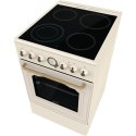 Gorenje | Kuchenka | GECS5B70CLI | Typ płyty Vitroceramic | Typ piekarnika Elektryczny | Beżowy | Szerokość 50 cm | Głębokość 59