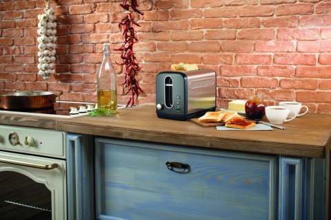 Gorenje | T1100CLBK | Toaster | Power 1100 W | Number of slots 2 | Housing material Plastic/Metal | Black