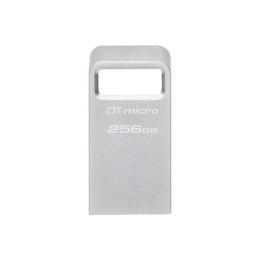 Kingston | USB 3.2 Flash Drive | DataTraveler micro | 256 GB | USB 3.2 | Silver