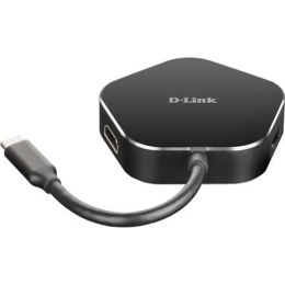 Koncentrator USB-C D-Link | 4 w 1 z HDMI i zasilaniem Power Delivery | DUB-M420 | Hub USB | Gwarancja na 24 miesiące | USB Type-