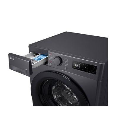 LG F2WR508S2M Pralka, A, ładowana od frontu, Pojemność prania 10 kg, Głębokość 56,5 cm, 1400 obr/min, Środkowy czarny | LG | Pra