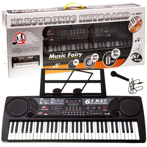 Duże Organy Keyboard MQ-809 USB MIKROFON IN0029