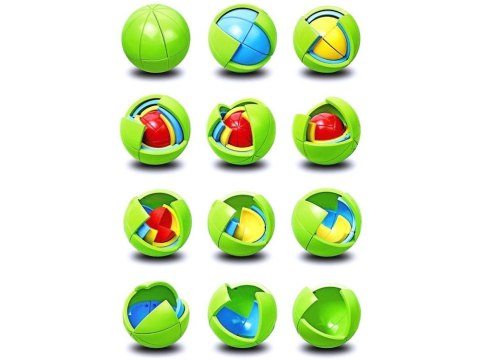Gra logiczna KULA 3D PUZZLE łamigłówka Piłka - kolorowa zagadka GR0067 Gra logiczna KULA 3D PUZZLE łamigłówka Piłka - kolorowa zagadka GR0067