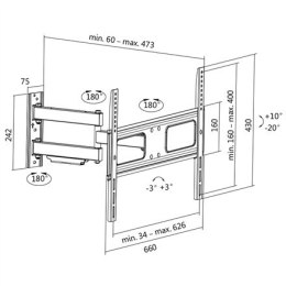 Logilink BP0019 Uchwyt ścienny do TV, 37