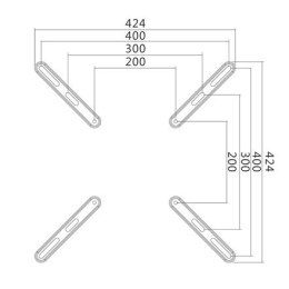 Logilink BP0029, VESA Adapter up to 400x400 Logilink | Wall mount | 32-55 