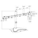 Logilink | Uchwyt biurkowy | BP0045 | 13-32 " | Maksymalna waga (udźwig) 8 kg | Czarny