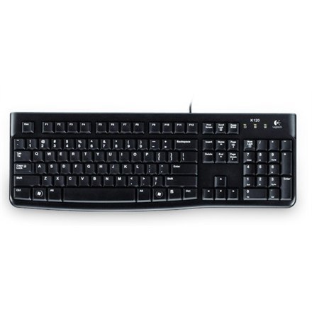 Logitech | K120 | Standardowa | Przewodowa | PL/LT | 1,5 m | Czarna | Port USB | Litewska | 55 g