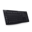 Logitech | K270 | Klawiatura bezprzewodowa | Baterie w zestawie | QWERTY | Czarny | Mini odbiornik USB