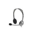 Logitech | Stereofoniczny zestaw słuchawkowy | H111 | Wbudowany mikrofon | 3,5 mm | Szary