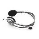 Logitech | Stereofoniczny zestaw słuchawkowy | H111 | Wbudowany mikrofon | 3,5 mm | Szary