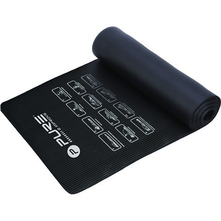 Mata do ćwiczeń Pure2Improve | 1830 mm | 580 mm | 10 mm | Czarny