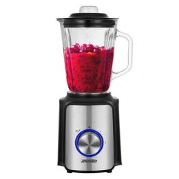 Mesko | Blender | MS 4080 | Tabletop | 600 W | Materiał słoika Szkło | Pojemność słoika 1,5 L | Kruszenie lodu | Czarny/Srebrny