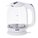 Mesko | Czajnik | MS 1302w | Elektryczny | 2200 W | 1,7 L | Szklany | Podstawa obrotowa 360° | Biały