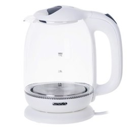 Mesko | Czajnik | MS 1302w | Elektryczny | 2200 W | 1,7 L | Szklany | Podstawa obrotowa 360° | Biały