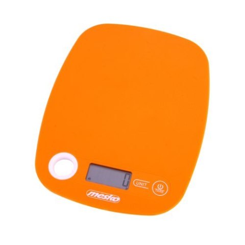 Mesko | Waga kuchenna | MS 3159o | Maksymalna waga (nośność) 5 kg | Podziałka 1 g | Typ wyświetlacza LCD | Pomarańczowy