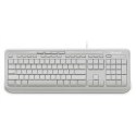 Microsoft | ANB-00032 | Klawiatura przewodowa 600 | Standardowa | Przewodowa | PL | 2 m | Biała | Angielska | 595 g
