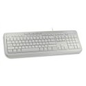 Microsoft | ANB-00032 | Klawiatura przewodowa 600 | Standardowa | Przewodowa | PL | 2 m | Biała | Angielska | 595 g