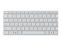 Microsoft | Designer Compact Keyboard | Kompaktowa klawiatura | Bezprzewodowa | US | Bluetooth | Glacier | 288 g | Połączenie be