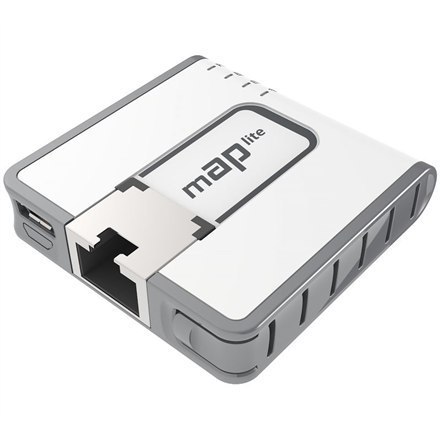 MikroTik | mAP lite | RBmAPL-2nD | 802.11n | 2.4 | 150 Mbit/s | 10/100 Mbit/s | Ethernet LAN (RJ-45) porty 1 | MU-MiMO No | PoE
