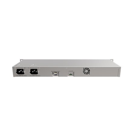 Mikrotik Wired Ethernet Router RB1100x4, 1U Rackmount, Quad core 1.4GHz CPU, 1 GB RAM, 128 MB, 13xGigabit LAN, 1xSerial console