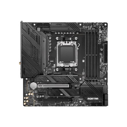 MSI | MAG B650M MORTAR WIFI | Gniazdo procesora Socket AM5 | Typ chipsetu AMD B650 | Obsługiwana technologia pamięci RAM DDR5 SD