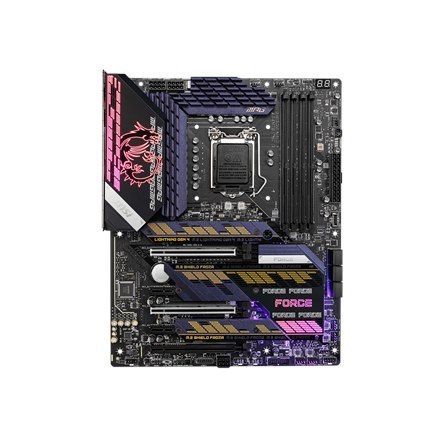 MSI | MPG Z590 GAMING FORCE | Rodzina procesorów Intel | Gniazdo procesora LGA1200 | DDR4 DIMM | Gniazda pamięci 4 | Obsługiwane