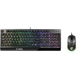 MSI Vigor GK30 COMBO US MSI | Vigor GK30 COMBO | Zestaw klawiatura i mysz | Podświetlenie LED RGB | US | Przewodowy