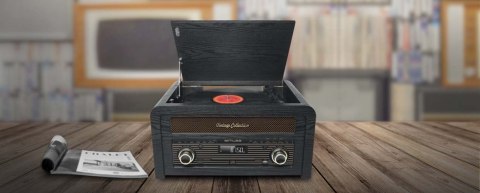 Muse | MT-115W | Mikrosystem gramofonowy | Port USB | Wejście AUX | Odtwarzacz CD | Radio FM | Połączenie bezprzewodowe