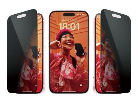 PanzerGlass | Ochraniacz ekranu | Apple | iPhone 15 | Szkło | Czarny | Ultra-Wide Fit