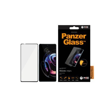 PanzerGlass | Ochraniacz ekranu - szkło | Motorola Edge 20 Pro | Szkło hartowane | Czarny | Przezroczysty