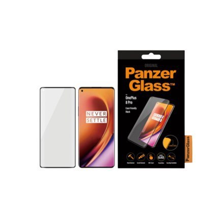 PanzerGlass | Ochraniacz ekranu - szkło | OnePlus 8 Pro | Szkło | Czarny | Przezroczysty