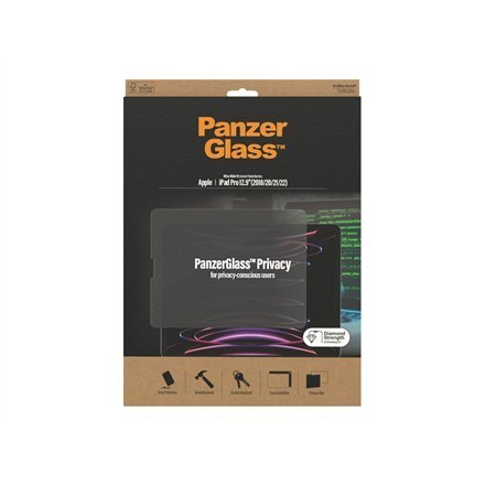 PanzerGlass | Prywatność | Ochraniacz ekranu | Apple iPad Pro 12.9" (2018,2020,2021,2022) | Przezroczysty