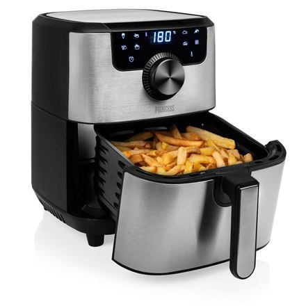 Princess | Digital Airfryer Deluxe | 182033 | Moc 1500 W | Pojemność 4,5 L | Czarny/Stal nierdzewna