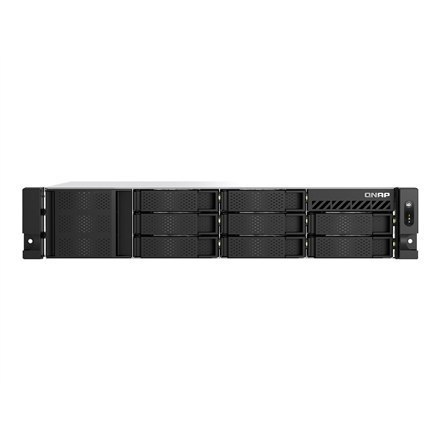QNAP | 8-Bay Serwer NAS Rackmount Krótkiej Głębokości TS-855eU-8G | Intel Atom | C5125 8-rdzeni | Częstotliwość procesora 2,8 GH
