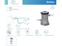 Bestway Pompa filtrująca do basenu wyd 2m3/h 58383