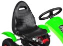Zielony sportowy GOKART na pedały dla dzieci do 50kg Pompowane koła SP0209