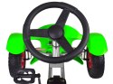 Zielony sportowy GOKART na pedały dla dzieci do 50kg Pompowane koła SP0209