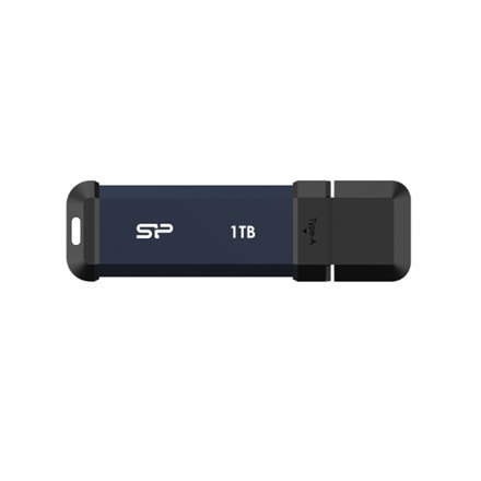 SILICON POWER Portable SSD MS60 Discover Future-Forward SSD, 1TB, Blue