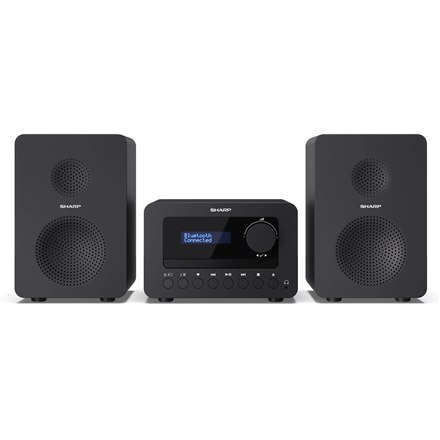 Sharp XL-B520D(BK) Tokyo Hi-Fi Micro System 2.0, FM/DAB/DAB+/USB, CD, Bluetooth 5.0, Aux-in, czarny | Sharp | Tokyo Hi-Fi Micro