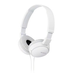 Słuchawki Sony MDR-ZX110 na opaskę/nauszne, Kolor biały | Gwarancja 24 m-ce