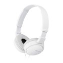 Słuchawki Sony MDR-ZX110 na opaskę/nauszne, Kolor biały | Gwarancja 24 m-ce