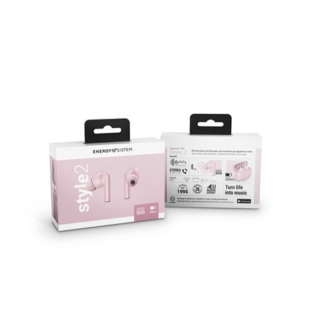 Słuchawki True Wireless Style 2 Rosette Energy Sistem (True Wireless Stereo, BT 5.1, Deep Bass, Case na Ładowanie) - Słuchawki T