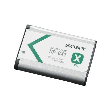 Sony | BX1 | Battery Lithium Ion - 1240 mAh - slim high capacity | Designed For Sony ZV-1, ZV-1F; Action Cam-FDR-X1000, X3000, H